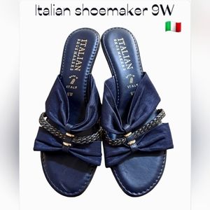 Italian shoemakers wedge sandal 🇮🇹